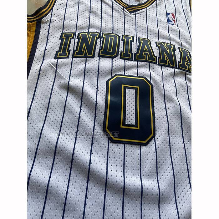 Camiseta Indiana Pacers Tyrese Haliburton NO 0 Mitchell & Ness 2020-21 Blanco
